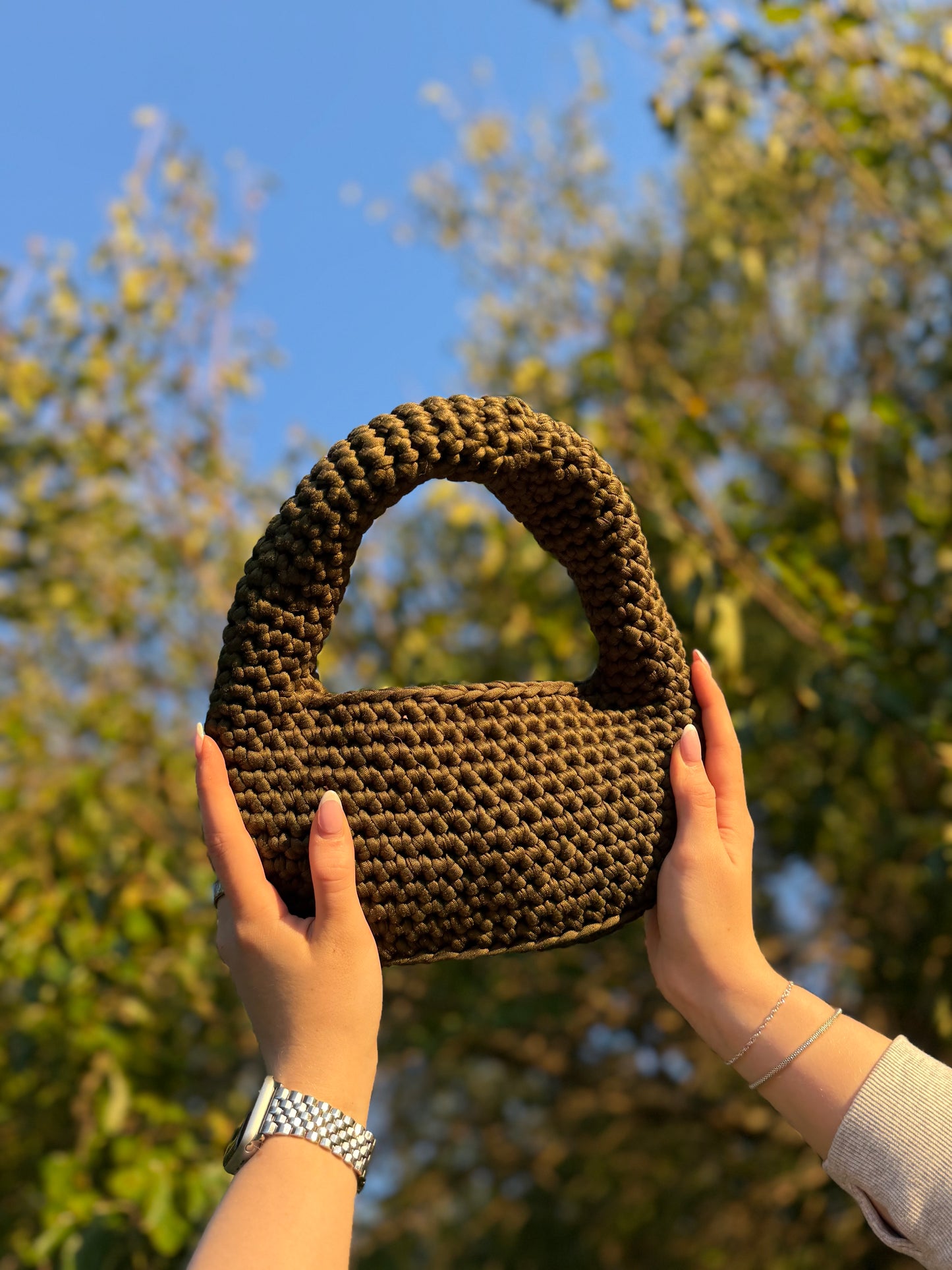 Handmade Crochet Luna bag