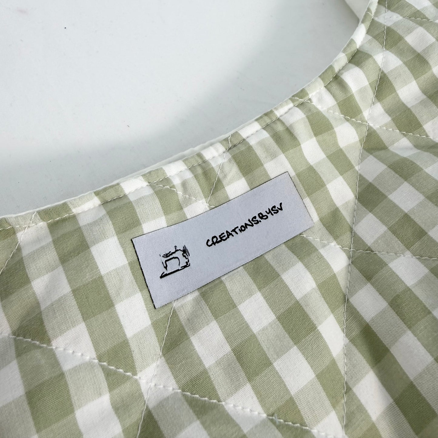 The Green Gingham Bag