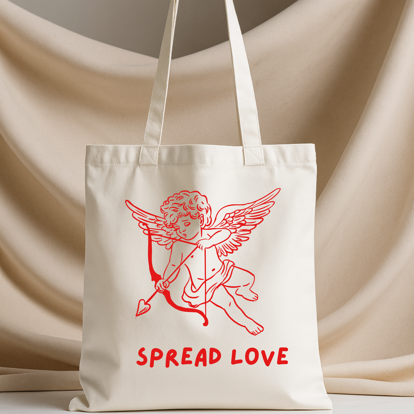 Spread Love Canvas Tote Bag