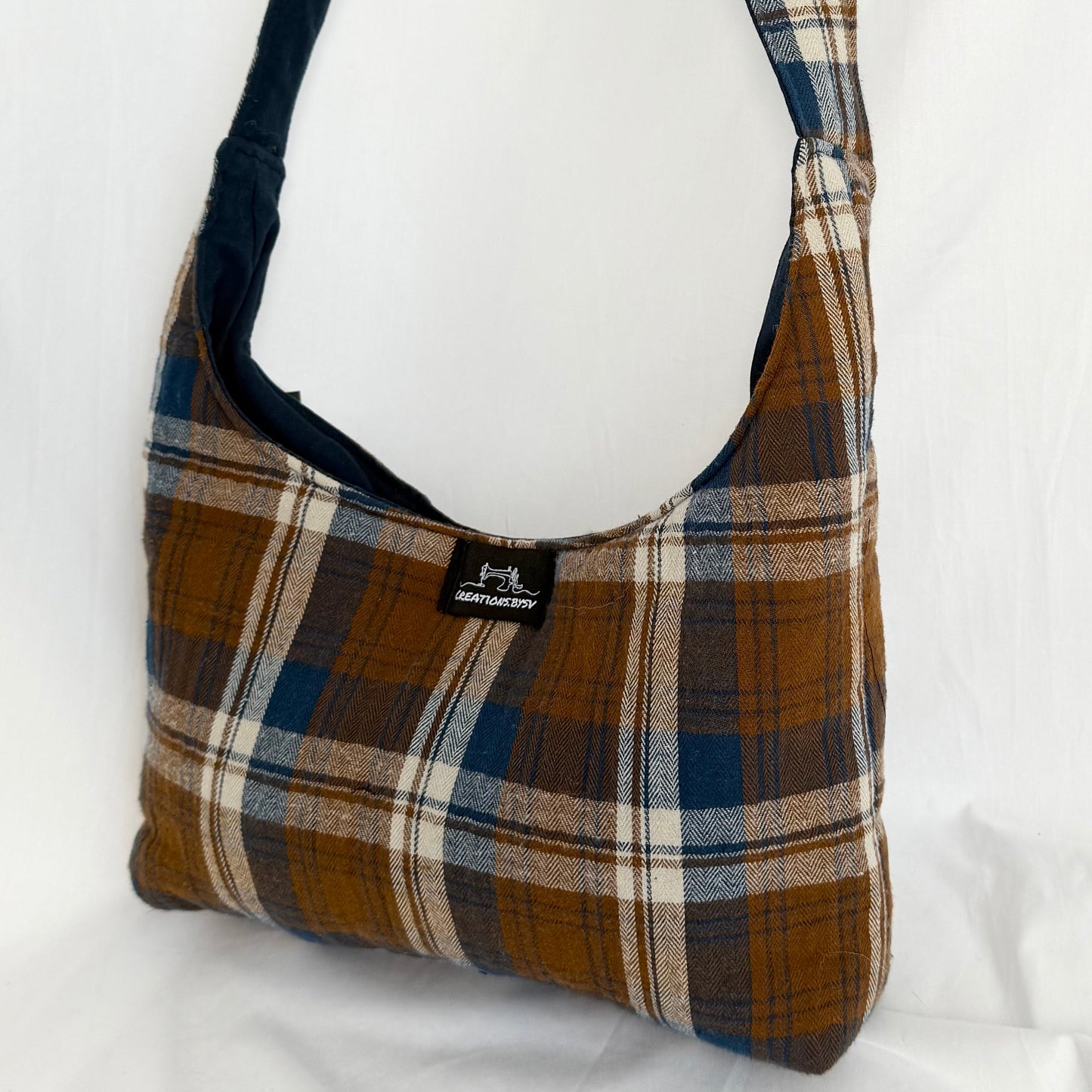 The Flannel Bag Mini - Brown/Blue