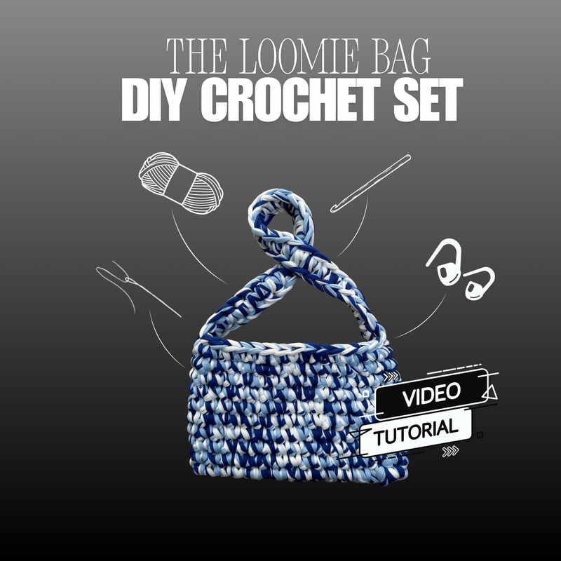 Beginner Crochet Project DIY Set - The Loomie Bag