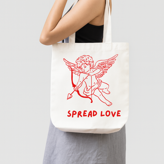 Spread Love Canvas Tote Bag