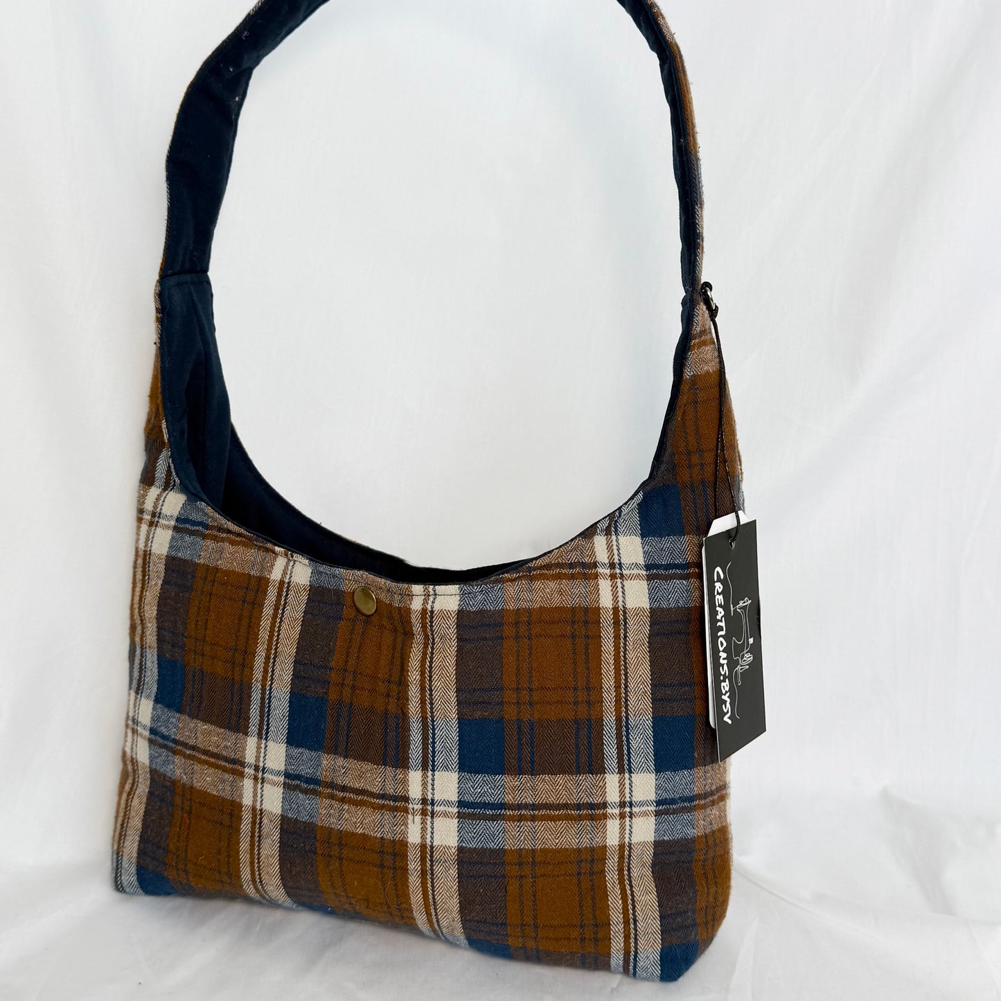 The Flannel Bag Mini - Brown/Blue