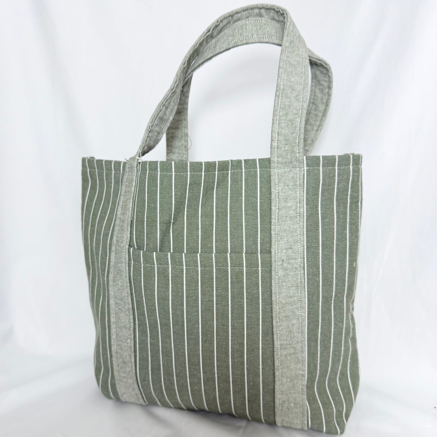 The Green Striped Tote Bag