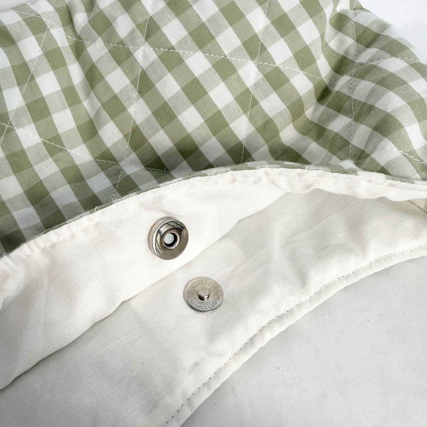 The Green Gingham Bag