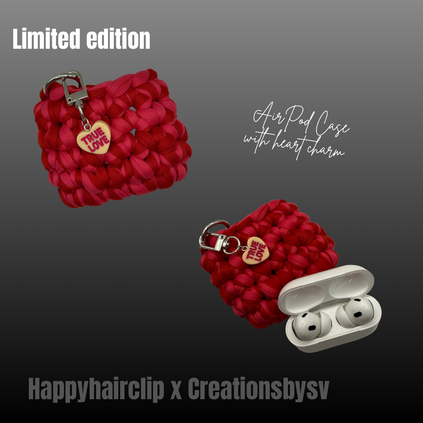 A Crochet AirPod Cases - X Happyhairclip