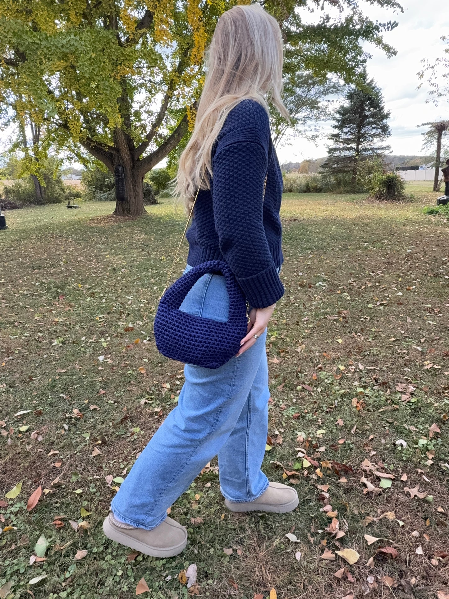 Handmade Crochet Luna bag
