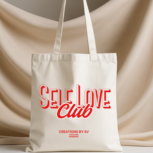 Self Love Club Canvas Tote Bag