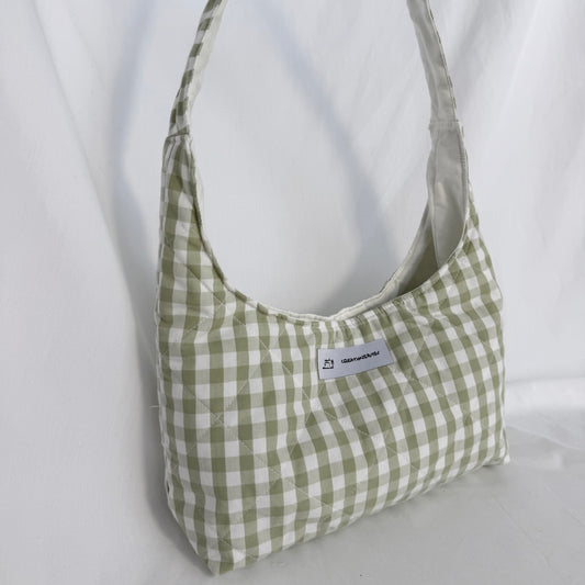 The Green Gingham Bag