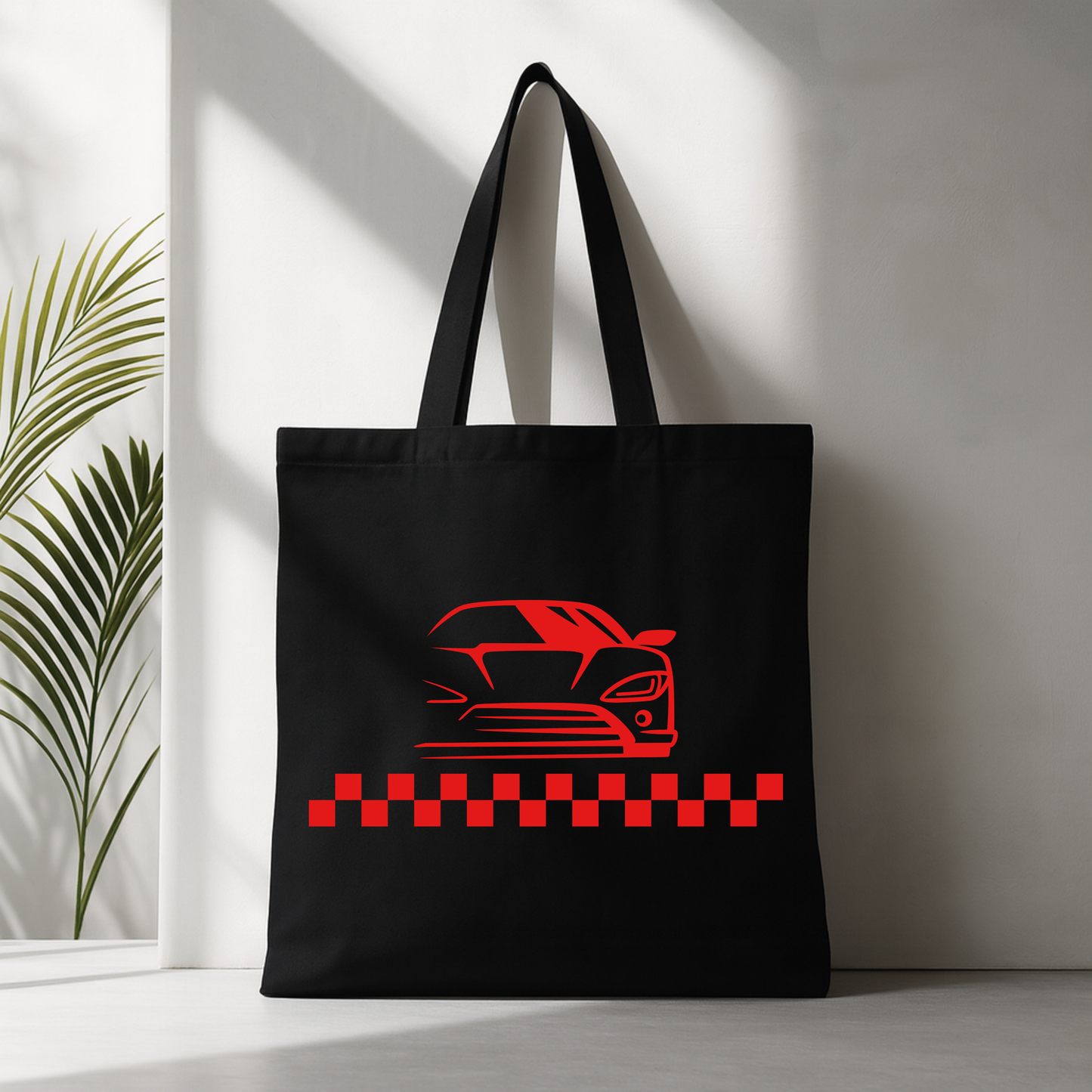 Race Car Canvas Tote Bag