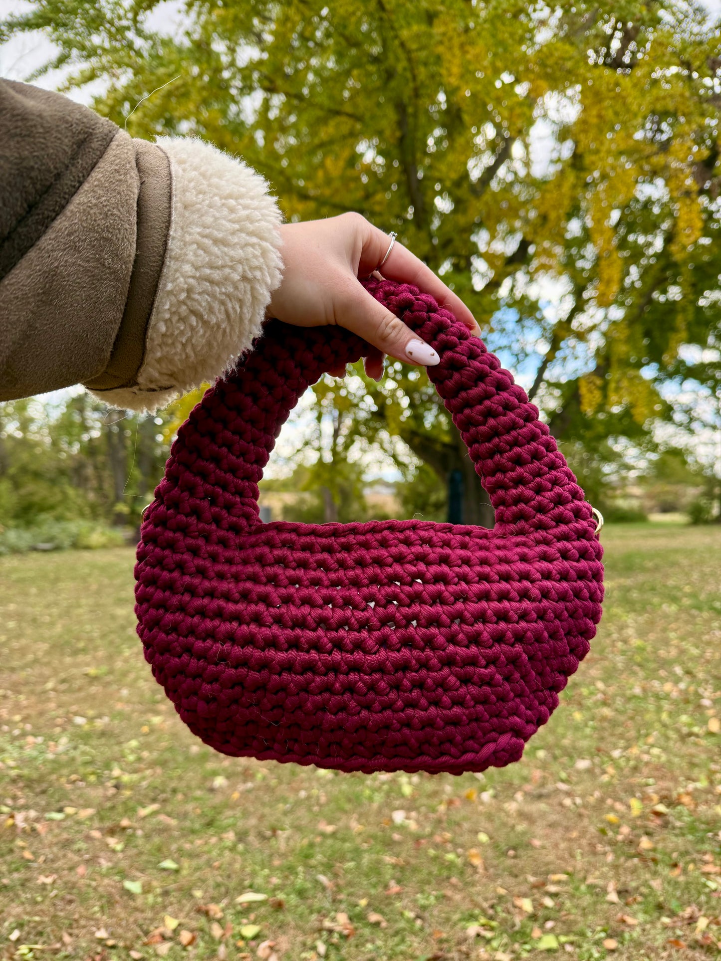 Handmade Crochet Luna bag
