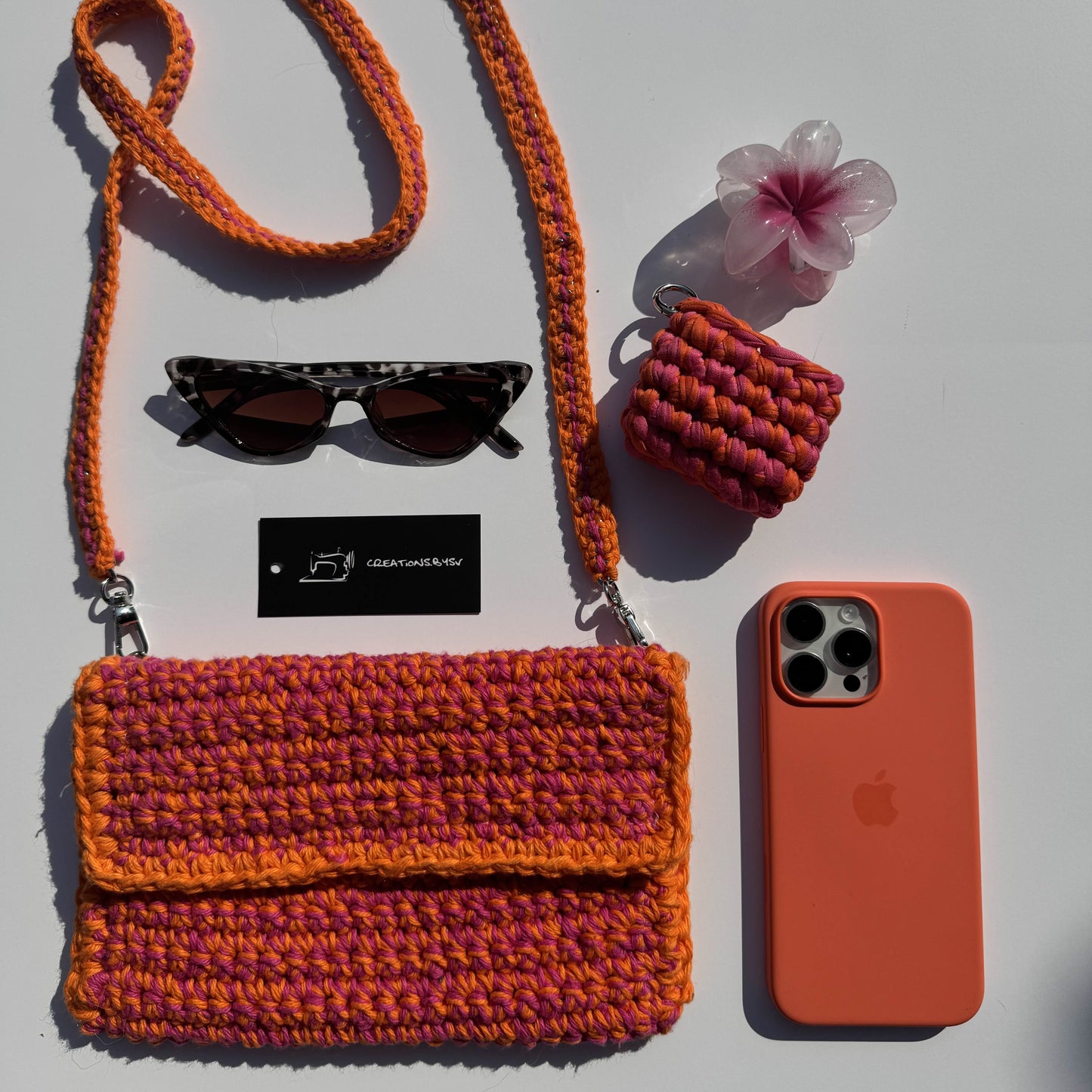 The Orange and Pink Shoulder Bag